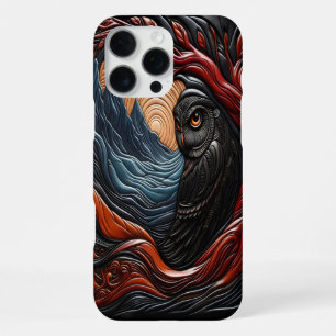 Funda Para iPhone 16 Pro Max Búho y montañas en un paisaje natural vibrante