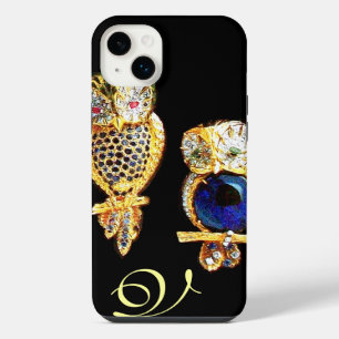 Funda Para iPhone 14 Plus BÚHOS JOYA, Oro, Zafiro Azul , Topacio Perla Blanc