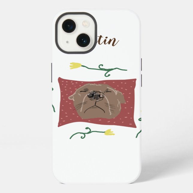 Funda Para iPhone Bulldog dormido (Reverso )