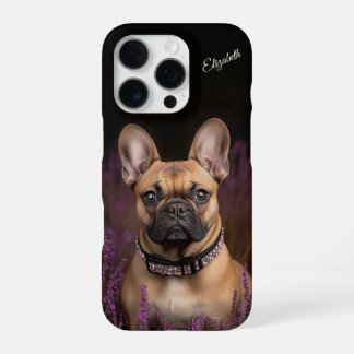 Funda Para iPhone 16 Pro Bulldog Francés Fawn Frenchie Personalizado