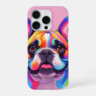 Funda Para iPhone 16 Pro Bulldog francés Popart French Bulldog