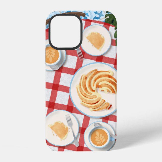 Funda Para iPhone Bundt Cake and Coffee for Two (Reverso )