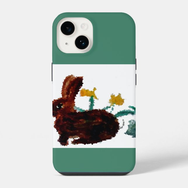 Funda Para iPhone Bunny Rabbit Daffodils Spring (Reverso )
