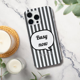 Funda Para iPhone 16 Pro Max Burbuja de franjas negras personalizada