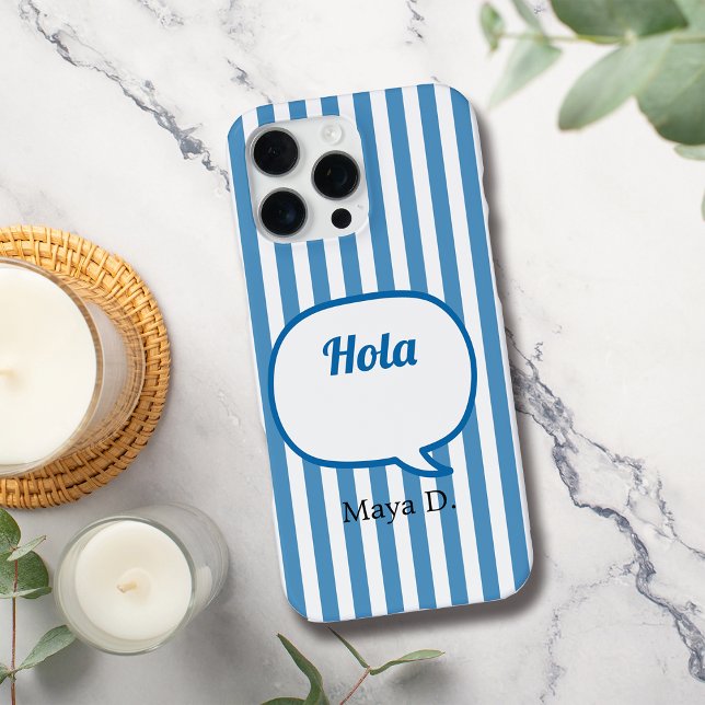 Funda Para iPhone Burbuja de las franjas azules (Subido por el creador)