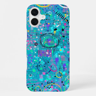 Funda Para iPhone 16 Plus Burbujas del Océano: Arte Maximalista