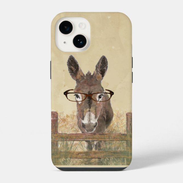 Funda Para iPhone Burro burro burro con gafas para smartases (Reverso )