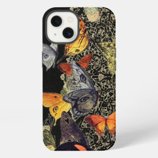 BUTTERFLIES de estuche para iPhone iPad NEGRO Y DI