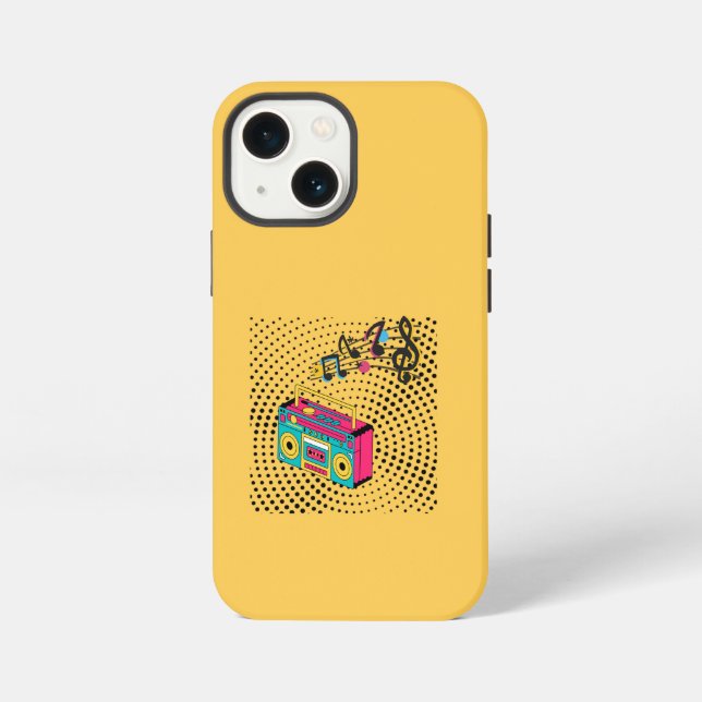 Funda Para iPhone Buzón de audio retro. (Reverso )