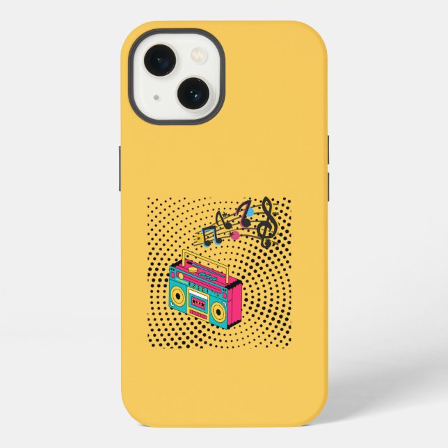 Funda Para iPhone Buzón de audio retro. (Reverso )
