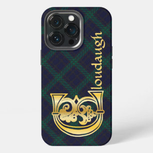Funda Para iPhone 13 Pro C mayúscula decorativa botánica medieval