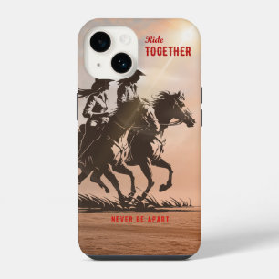 Funda Para iPhone 14 Cabalgando juntos - Una maravillosa vida del Oeste