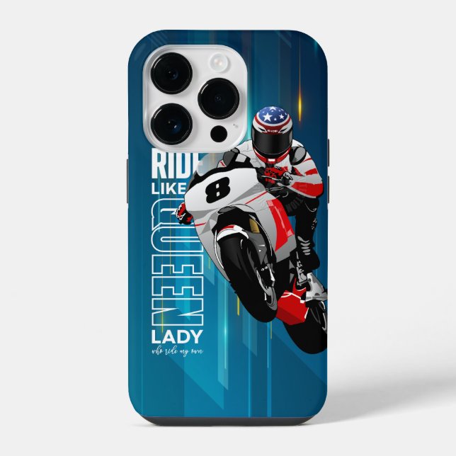 Funda Para iPhone Cabalgata como una Reina | (Reverso )
