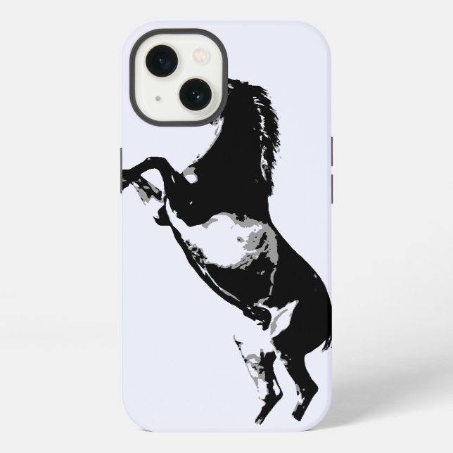 Funda Para iPhone Caballo Alzándose (Reverso )