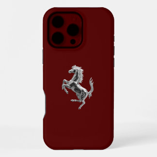 Funda Para iPhone 16 Pro Max Caballo cromado Ferrari
