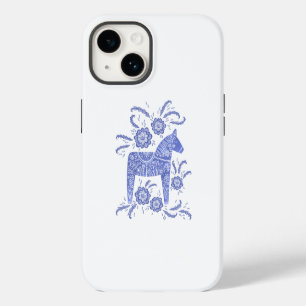 Funda Para iPhone 14 Caballo Dala Sueco Azul