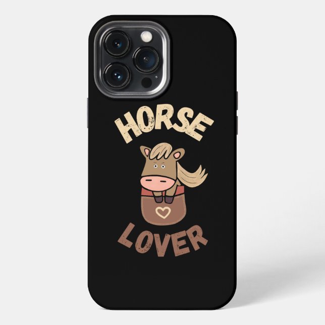 Funda Para iPhone Caballo lindo en bolsillo (Reverso )