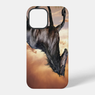 Funda Para iPhone 12 Pro Caballo Negro Hermoso