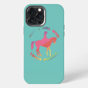 Funda Para iPhone 13 Pro Max Caballo Solo Una Chica Que Ama Montar A Caballo