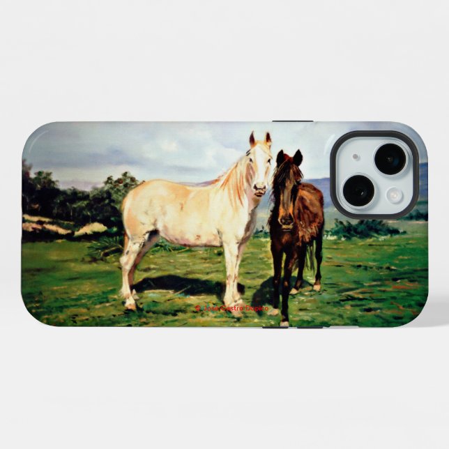 Funda Para iPhone Caballos (Reverso Horizontal)