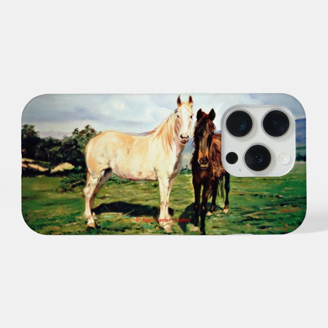 Funda Para iPhone Caballos (Reverso Horizontal)
