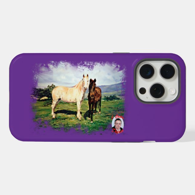 Funda Para iPhone Caballos (Reverso Horizontal)