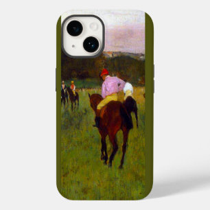 Funda Para iPhone 14 Caballos de carreras en Longchamp de Edgar Degas