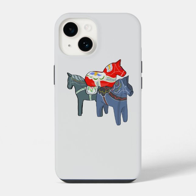 Funda Para iPhone Caballos de Dala (Reverso )