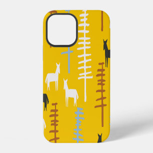 Funda Para iPhone 12 Caballos tribales: Bosque Retro Perfecto
