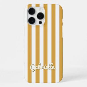 Funda Para iPhone 16 Pro Max Cabaña de rayas al atardecer de verano