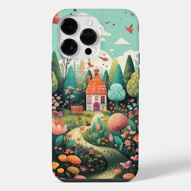 Funda Para iPhone Cabaña Encantada (Reverso )
