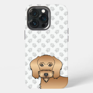 Funda Para iPhone 13 Pro Cabeza de Dachshund de pelo de alambre trigueño co