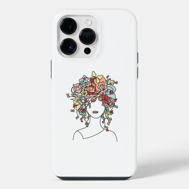 Funda Para iPhone Cabeza de flor (Reverso )