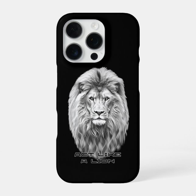Funda Para iPhone Cabeza de león (Reverso)