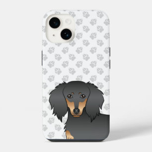 Funda Para iPhone 14 Cabeza de perro de dibujos animados salchicha de p