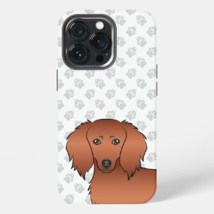 Funda Para iPhone 13 Pro Cabeza de perro salchicha de dibujos animados lind
