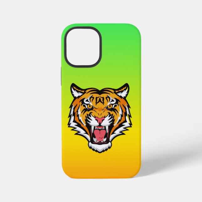 Funda Para iPhone Cabeza de tigre ruidosa-25818 (Reverso )