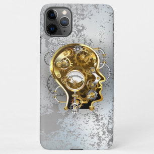 Funda Para iPhone 11Pro Max Cabeza de vapor con manómetro