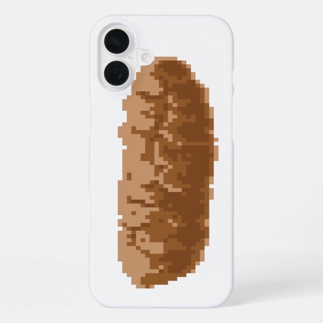 Funda Para iPhone Caca de píxeles de 8 bits (Reverso )