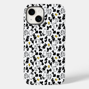 Funda Para iPhone 14 Cacahuetes Patrón de sombra de Snoopy y Woodstoc