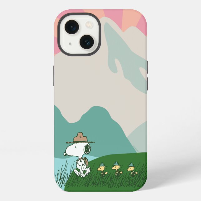 Funda Para iPhone Cacahuetes | Snoopy Líder de la Manada (Reverso )