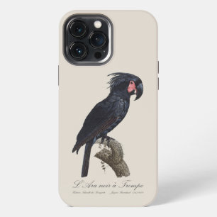 Funda Para iPhone 13 Pro Max Cacatúa de palma, loro Probosciger aterrimus, retr