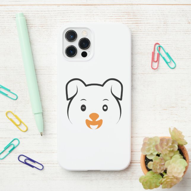 Funda Para iPhone Cachorro de cachorros (En el escritorio)