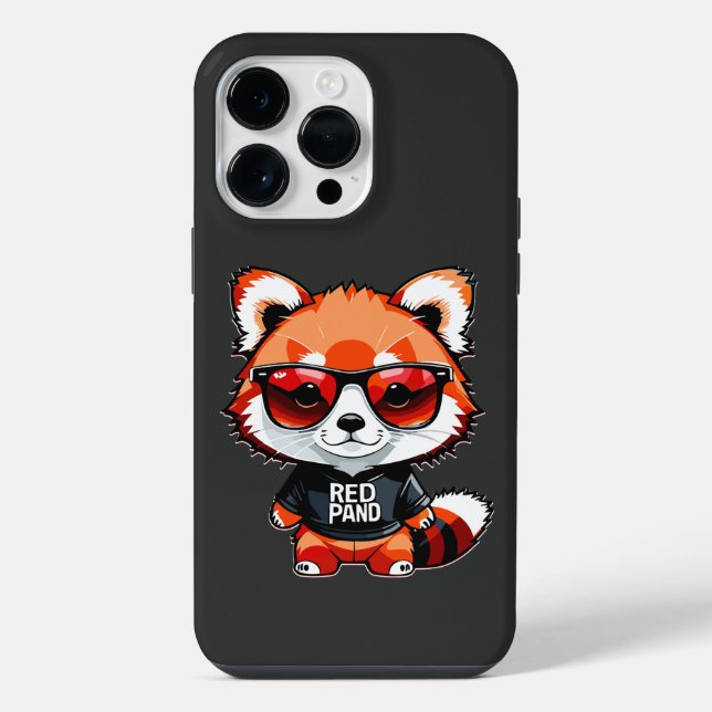 Funda Para iPhone Cachorro de Panda Rojo Chibi (Reverso )