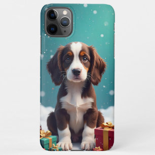 Funda Para iPhone 11Pro Max Cachorro marrón y blanco adorable