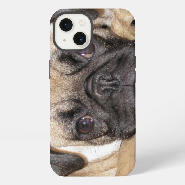 Funda Para iPhone Cachorro Pug Adorable (Reverso )
