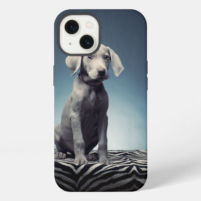Funda Para iPhone cachorro Weimaraner (Reverso )