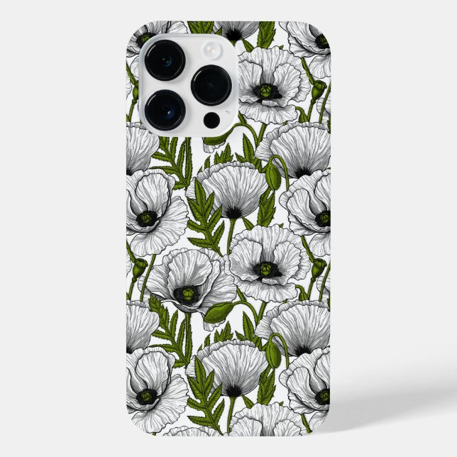 Funda Para iPhone Cachorros blancos sobre blanco (Reverso)