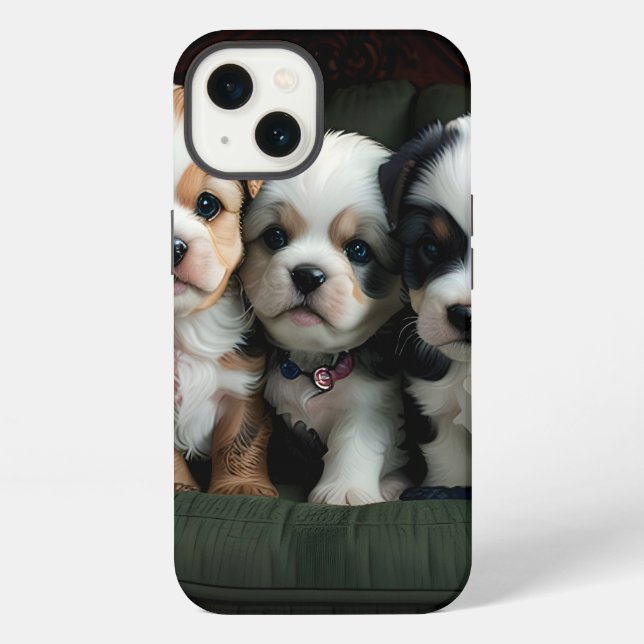Funda Para iPhone Cachorros Especialmente Lindos 2 (Reverso )