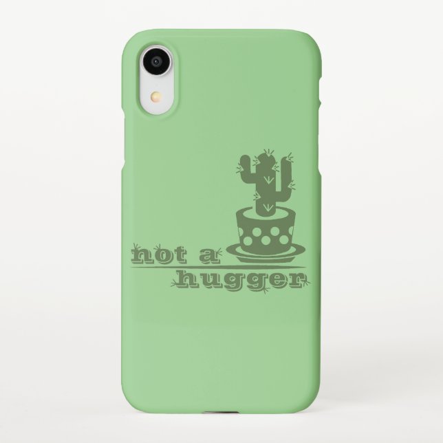 Funda Para iPhone Cacti No es gracioso decir (Reverso)